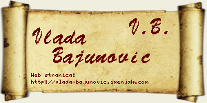 Vlada Bajunović vizit kartica